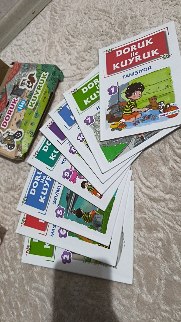 Doruk ile Kuyruk Çocuk Kitap Seti 8 adet - Görsel 2