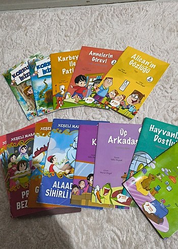 Çocuklar için renkli ve eğitici kitaplar seti13 adet - Görsel 2