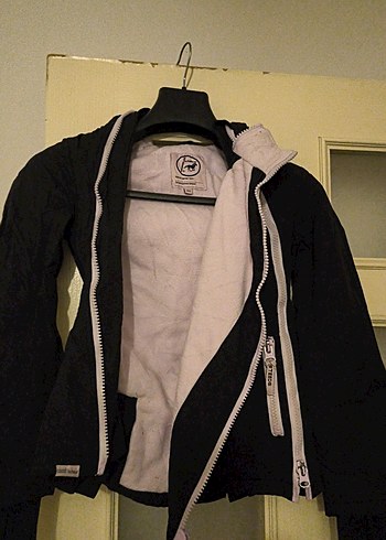 Fermuarlı Siyah Biker cocuk Ceket - Görsel 5