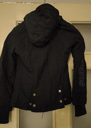 Fermuarlı Siyah Biker cocuk Ceket - Görsel 6