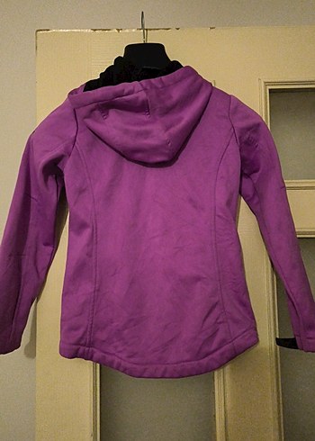 Mor Fermuarlı cocuk Ceket - Görsel 4