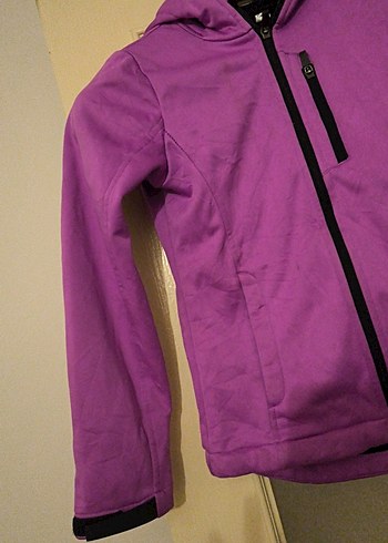 Mor Fermuarlı cocuk Ceket - Görsel 2