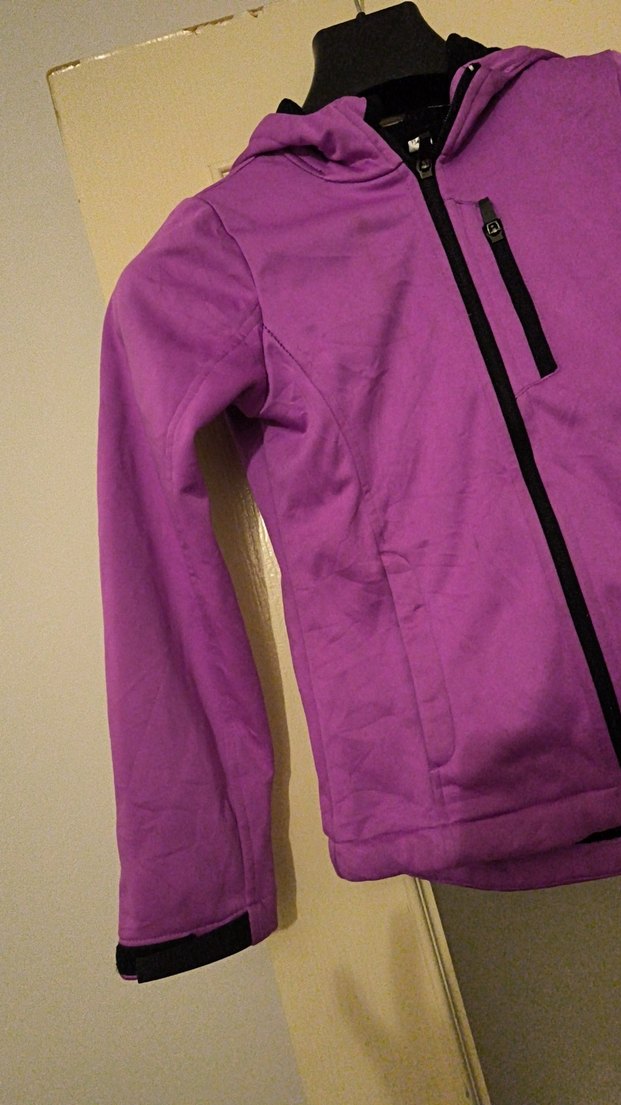 Mor Fermuarlı cocuk Ceket - Görsel 2