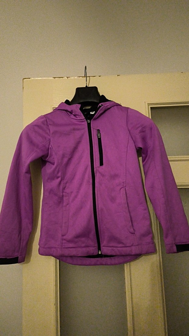 Mor Fermuarlı cocuk Ceket - Görsel 3