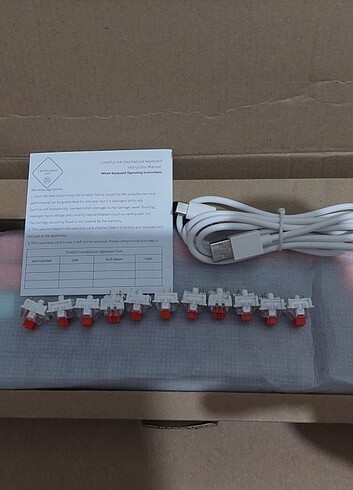 Mucai Red Switch Hotswap Mekanik Klavye MK61 - Görsel 8