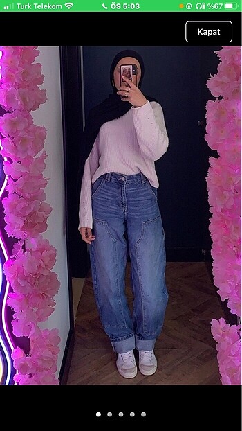 bershka carpenter baggy jean