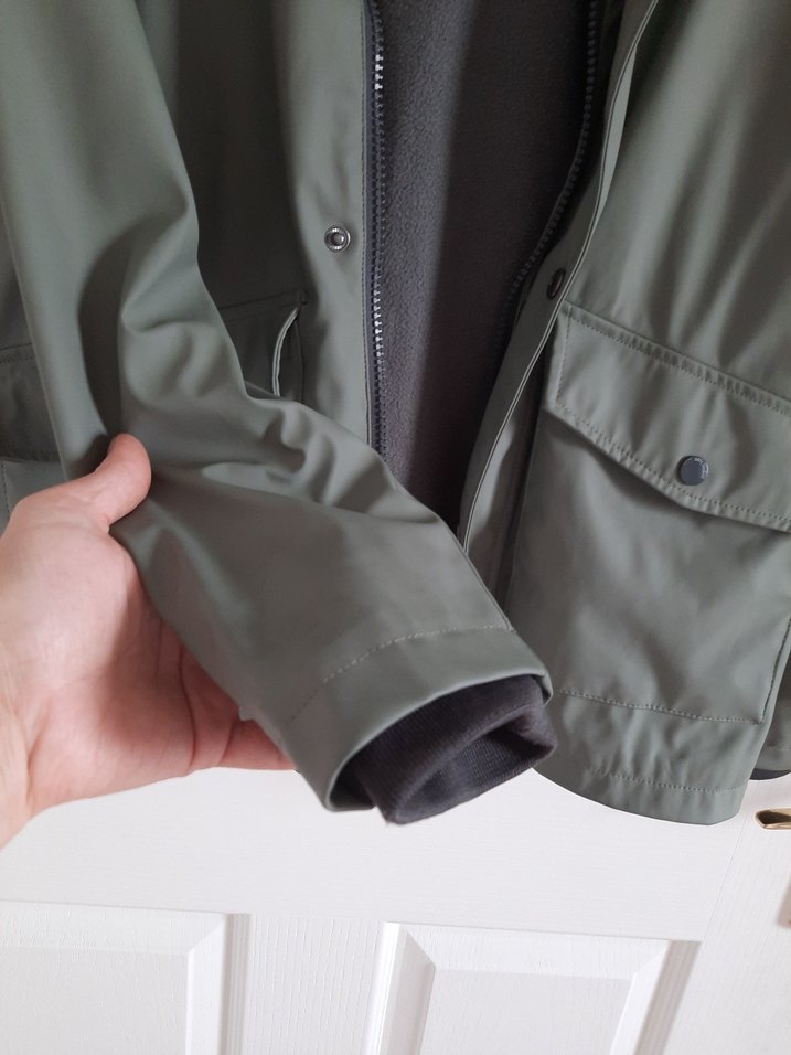 Gri Midi Erkek Yağmurluk Kemerli - Görsel 3