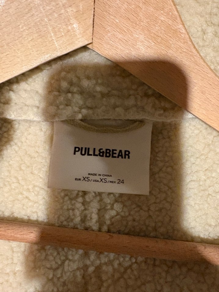 Bej Kadın Süet Kürklü Midi Kaban - Görsel 3