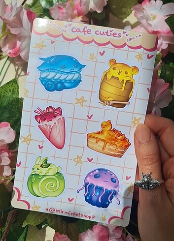 Cafe Cuties Sticker Paketi