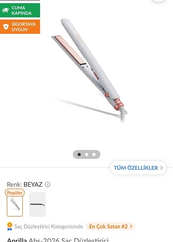 Beyaz Saç Düzleştirici