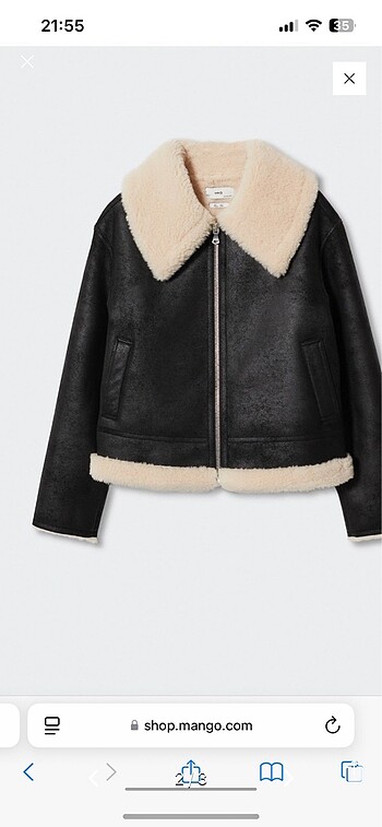 Mango Mango Kürklü Biker Mont