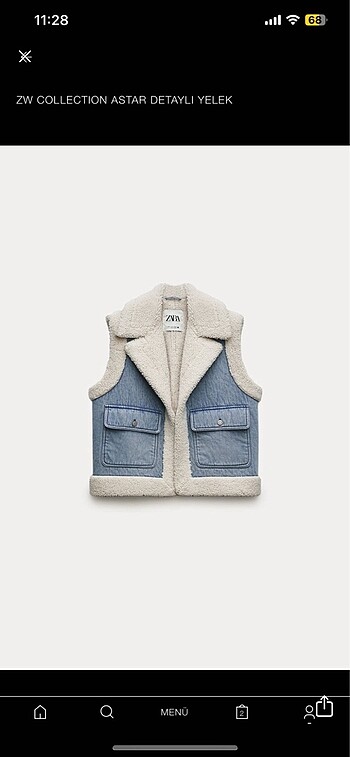 Zara Denim Yelek