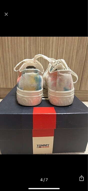 40 Beden beyaz Renk Tommy Hilfiger Platform Snekars