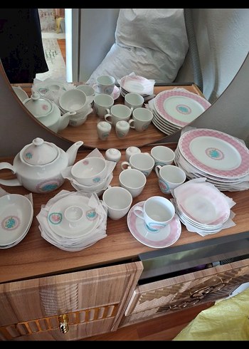 Pembe Pastel Desenli kahvaltı takımı - Görsel 3