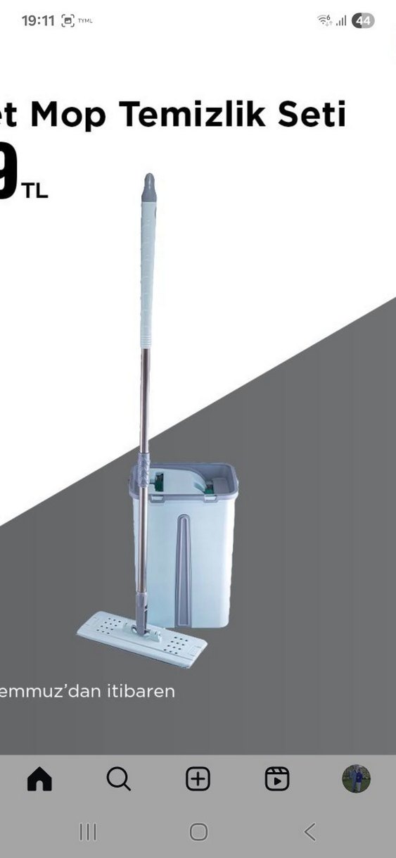 Diger Beyaz Gri Mop Temizlik Seti - Görsel 2