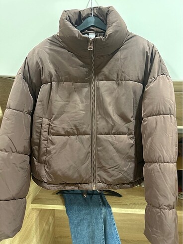 Hm crop şişme mont
