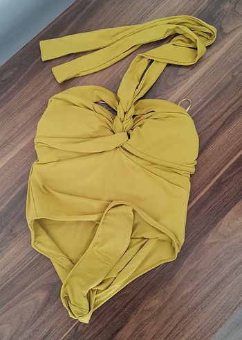 Zara yağ yeşili mayo - Görsel 5