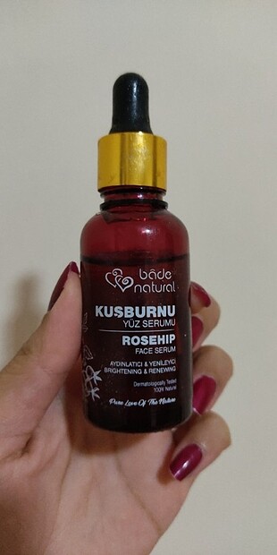 Bade natural kuşburnu yüz serumu