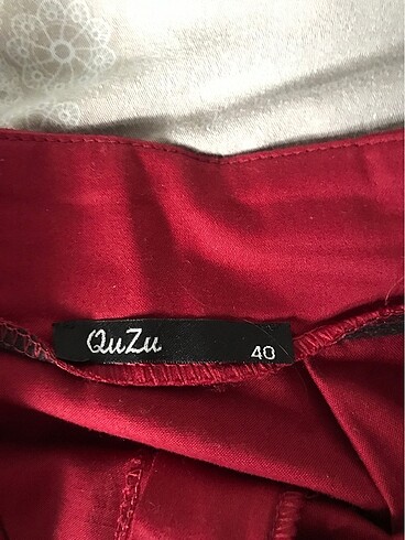 Quzu Quzu marka bordo etek