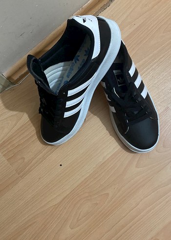 Erkek Siyah Adidas Bağcıklı Spor Ayakkabı - Görsel 2