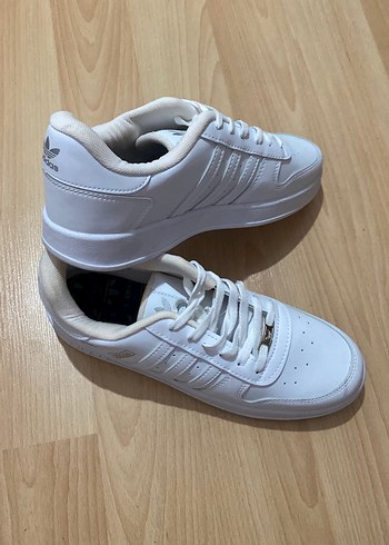 Beyaz Bağcıklı Erkek spor ayakkabısı - Görsel 4