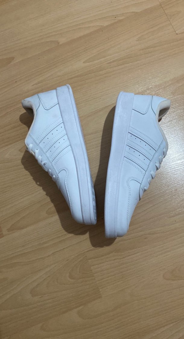 Beyaz Bağcıklı Erkek spor ayakkabısı - Görsel 2