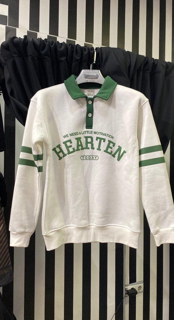 Düğmeli Beyaz Kadın Sweatshirt - Görsel 2