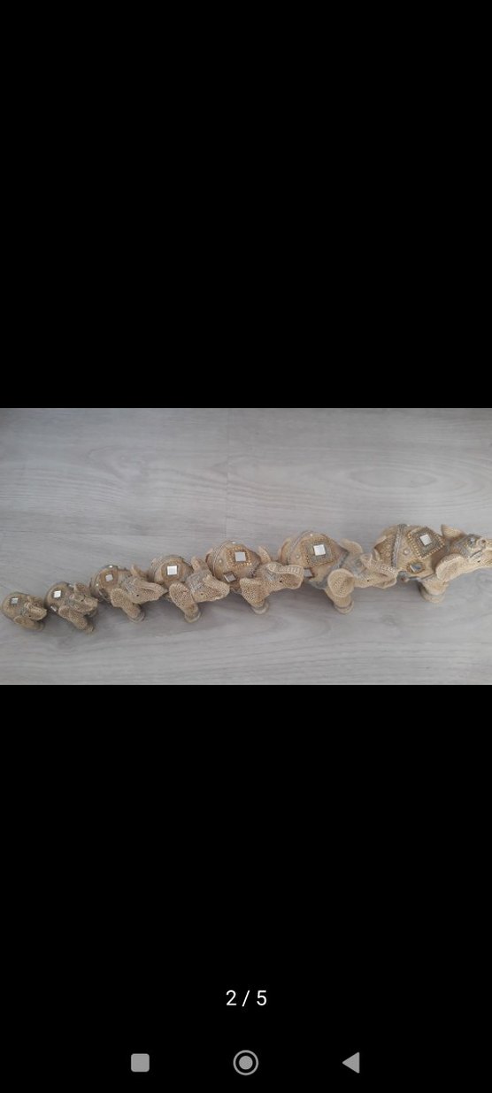 Bej Fil Figürleri Sıralı Set - Görsel 2