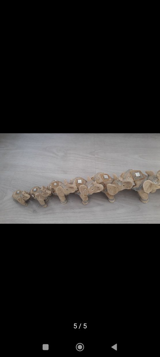 Bej Fil Figürleri Sıralı Set - Görsel 5