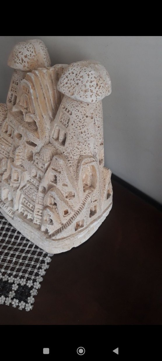 Beyaz Mantar Figürlü Dekoratif Heykel - Görsel 2