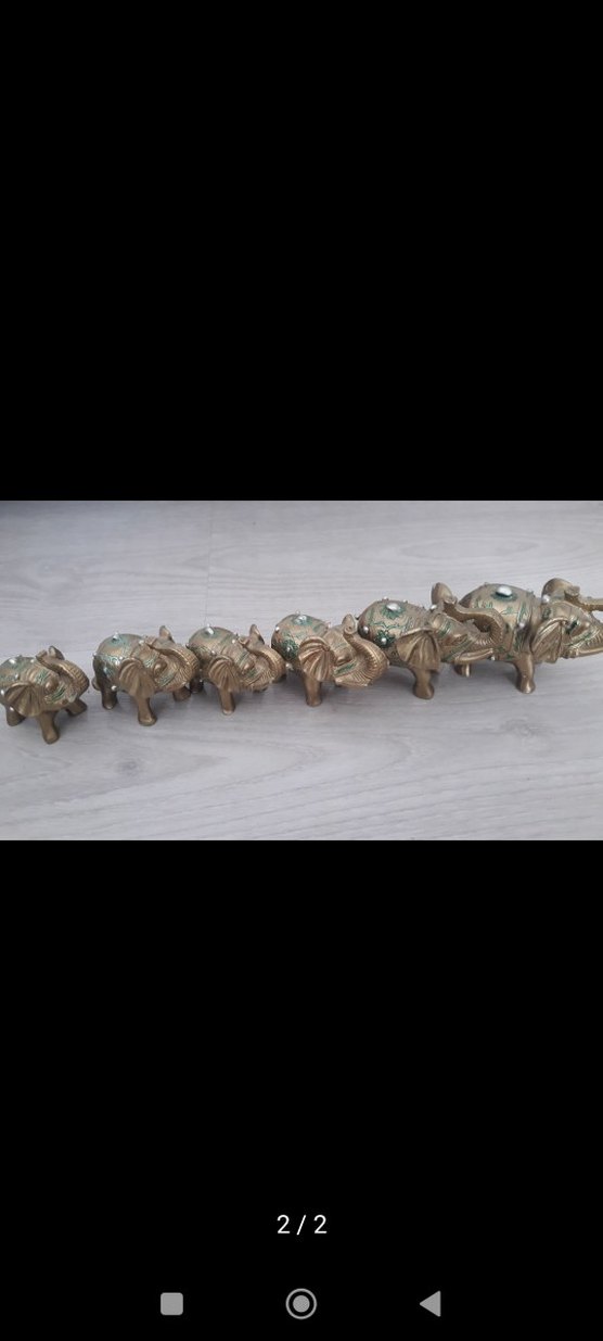 Turkuaz Detaylı Gri Fil Figürleri Seti - Görsel 2