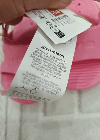 Kız Çocuk Pembe Cırtcırtlı Terlik - Görsel 3