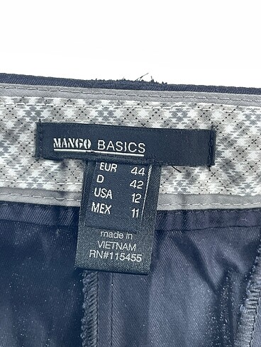 44 Beden lacivert Renk Mango Kumaş Pantolon %70 İndirimli.