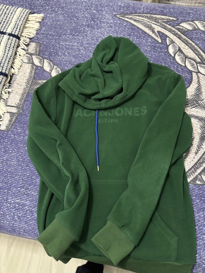 Jack & Jones Yeşil Kapüşonlu Sweatshirt - Görsel 2