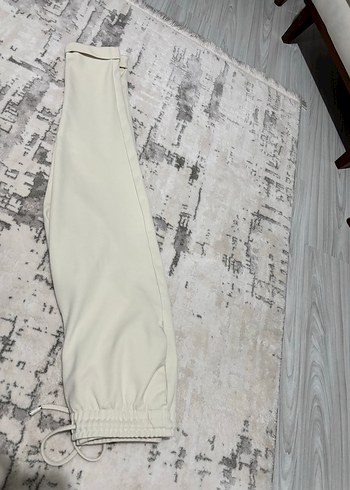 Bej unisex kumaş pantolon - Görsel 2