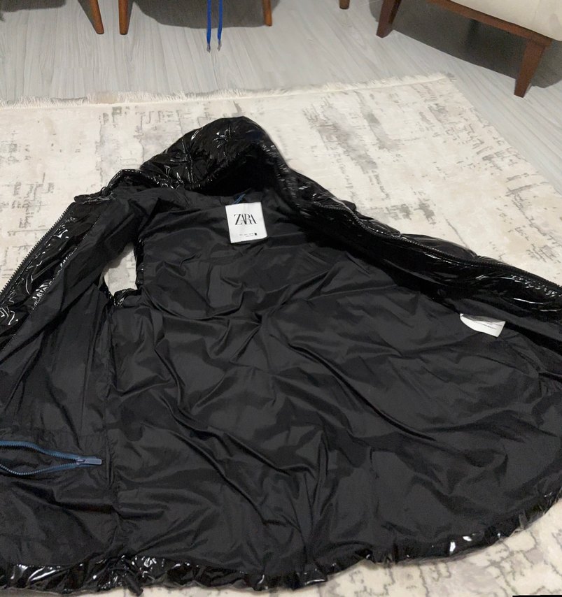 Siyah Kapüşonlu unisex Şişme Yelek - Görsel 3