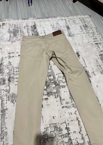 Bej Regular Fit Keten Erkek Pantolon - Görsel 2
