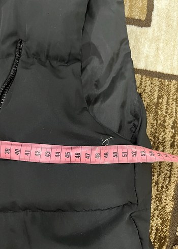 Siyah Kapüşonlu Fermuarlı Kadın Yelek - Görsel 5