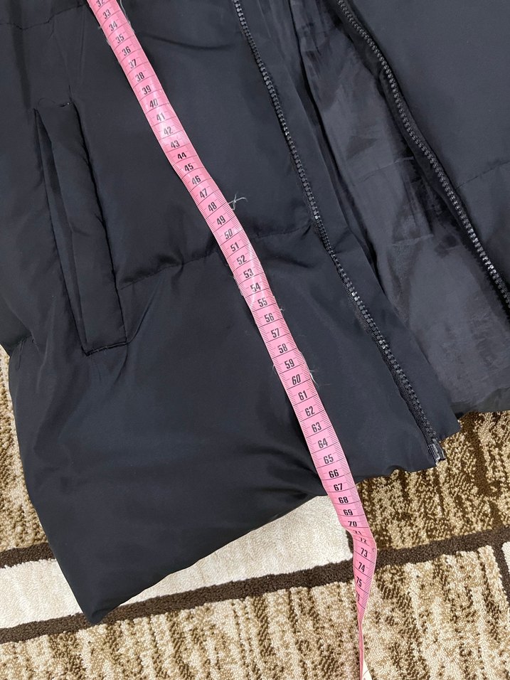 Siyah Kapüşonlu Fermuarlı Kadın Yelek - Görsel 4