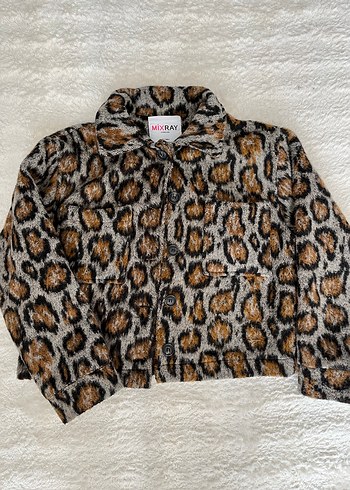 Leopar Desenli Kadın Suni Kürk Midi Ceket - Görsel 2