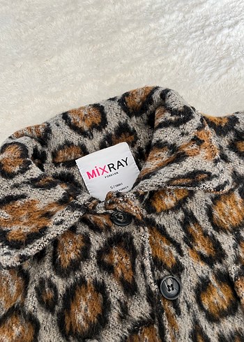 Leopar Desenli Kadın Suni Kürk Midi Ceket - Görsel 5