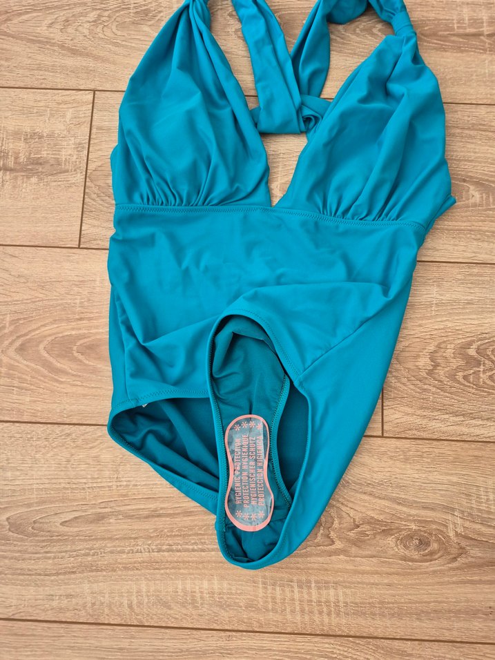 ERC Turkuaz Askılı Kadın Mayo Tasarımli,44,Sıfır Ürün,sade - Görsel 3