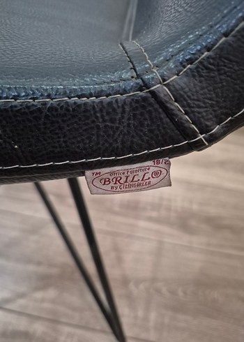 Beden siyah Renk Çilingiroğlu Sandalye 2li Seti,Brill Siyah Modern,metal ayaklı