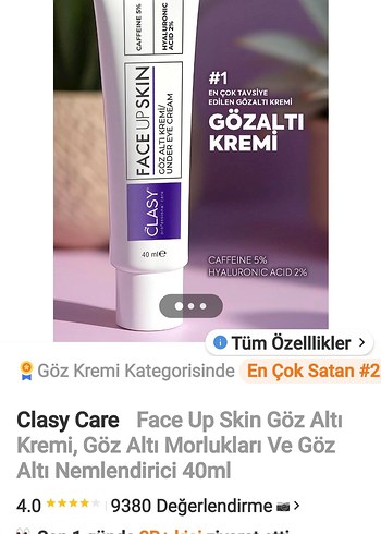3 lü Set Clasy yüz bakım kremleri seti, leke ve aydınlatıcı, göz - Görsel 6