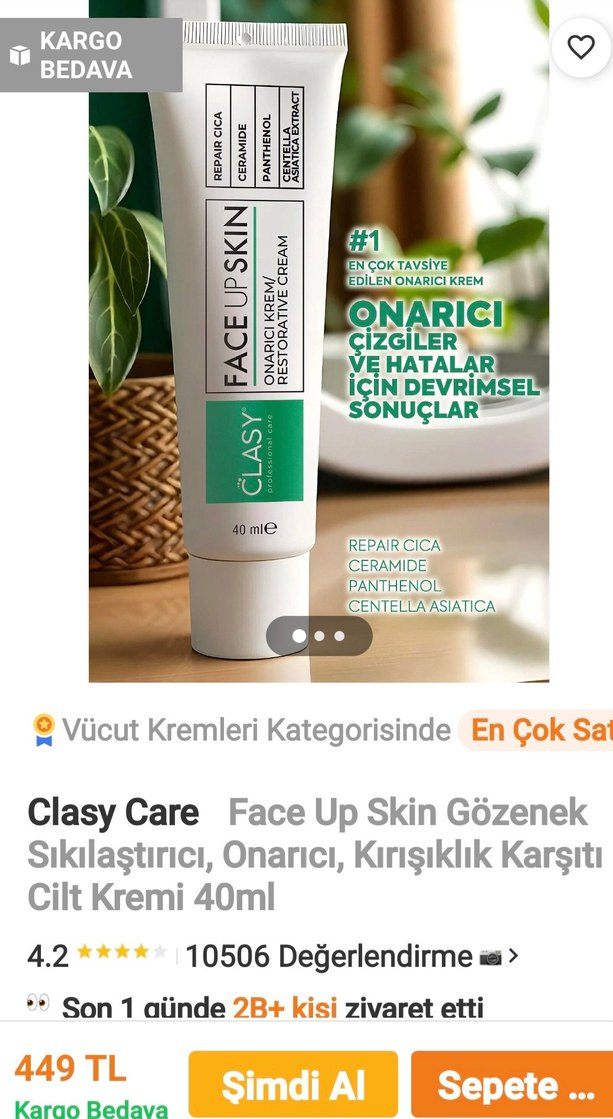 3 lü Set Clasy yüz bakım kremleri seti, leke ve aydınlatıcı, göz - Görsel 4