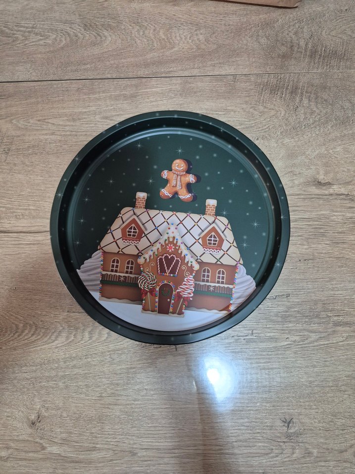 Yuvarlak Metal Tepsi, Desenli,  adet fiyatı - Görsel 2