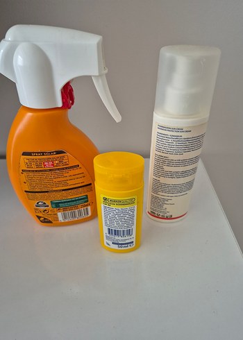 3 adet Güneş kremi, Koruyucu Seti SPF 30-50+, sprey içeren set - Görsel 2