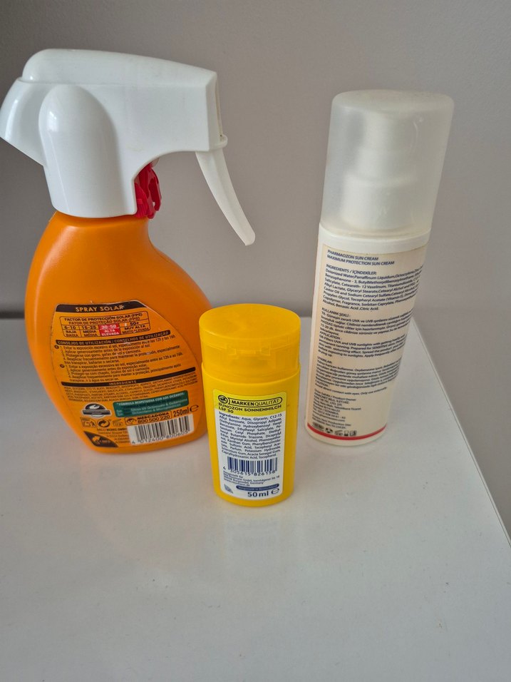 3 adet Güneş kremi, Koruyucu Seti SPF 30-50+, sprey içeren set - Görsel 2