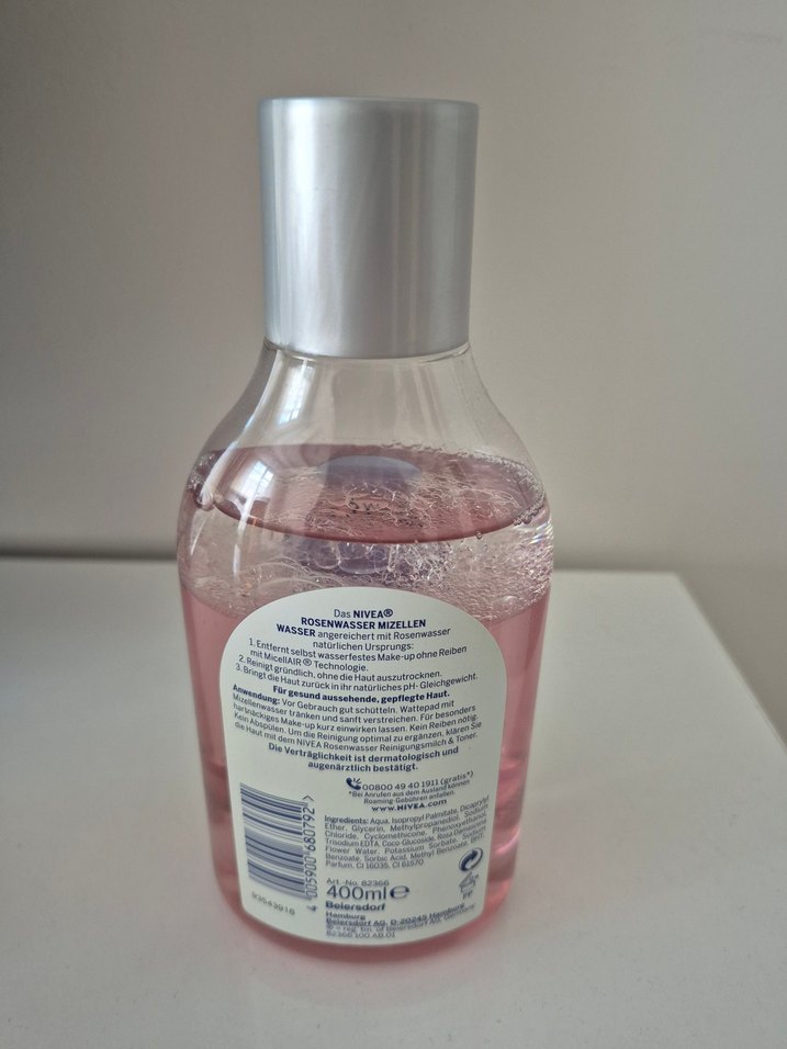 Nivea Gül Suyu Micellar Su, doğal gül suyu özlü, tüm cilt tipler - Görsel 2