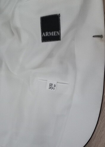 Erkek Beyaz/siyah,Normal Kesim,Düğmeli, Smokin Takım,Damatlık,Gö - Görsel 3